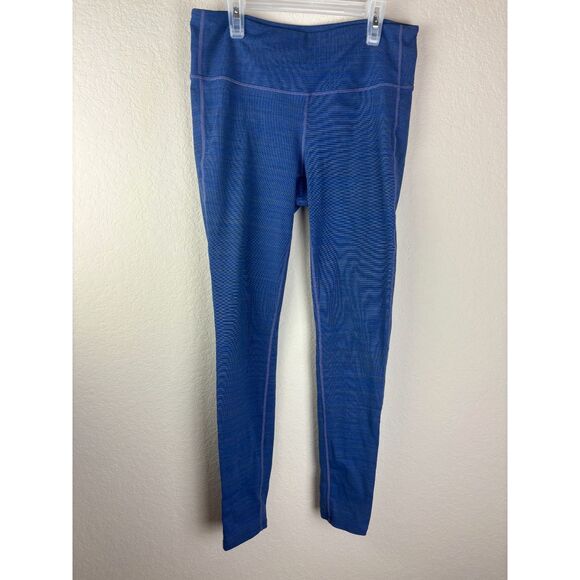 Athleta Women's Blue Chaturanga Leggings Full Length Size Medium - Picture 1 of 4